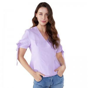 Дамска мода на едро шифон дизайни лятна ежедневна блуза