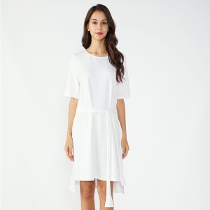 Midi White Kaftan Vintage Дамска рокля за жени